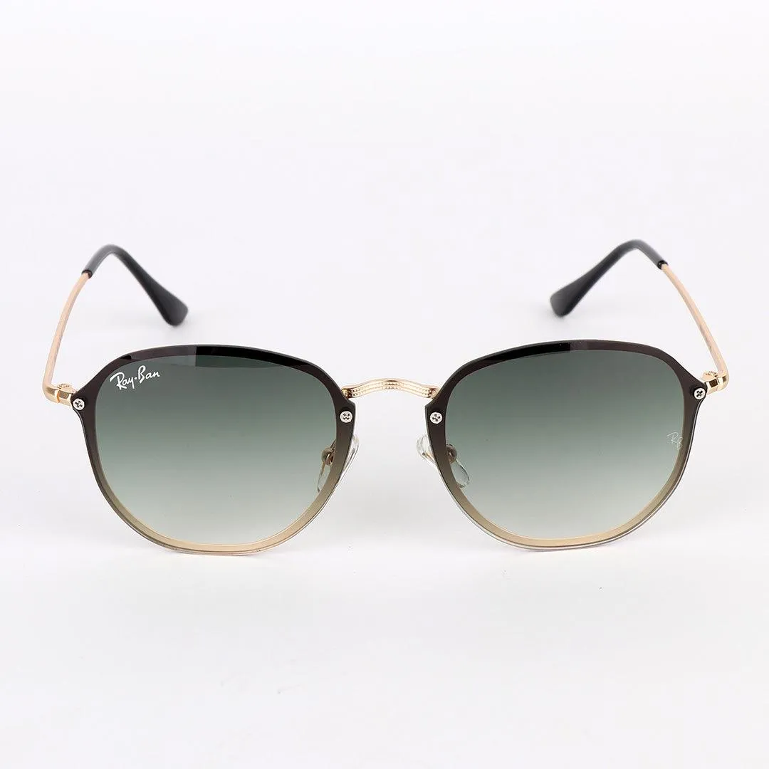 Ray-Ban Luxury Round Frame Gold Metal Hand Sunglasses