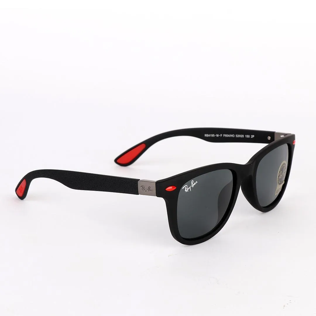 Ray-Ban Uv Protection Black And Red Sunglasses