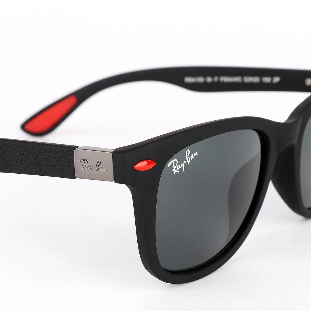 Ray-Ban Uv Protection Black And Red Sunglasses