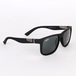 Ray-Ban Wayfarer Side Silver Crested Black Sunglasses