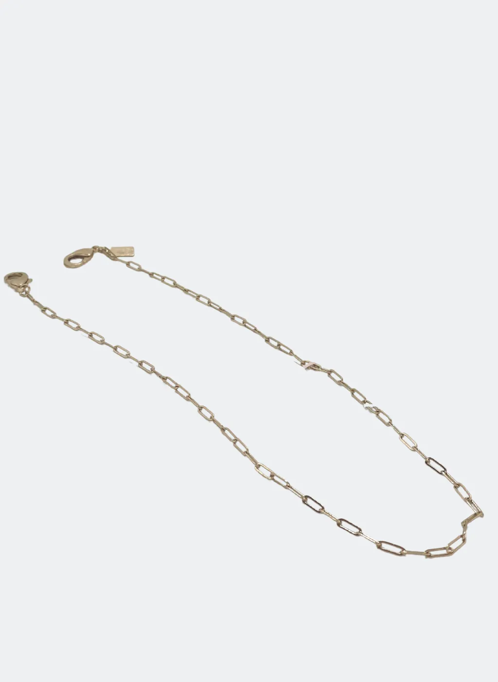 SALE: Medium Gold Mask Chain - Gold Paperclip 20"