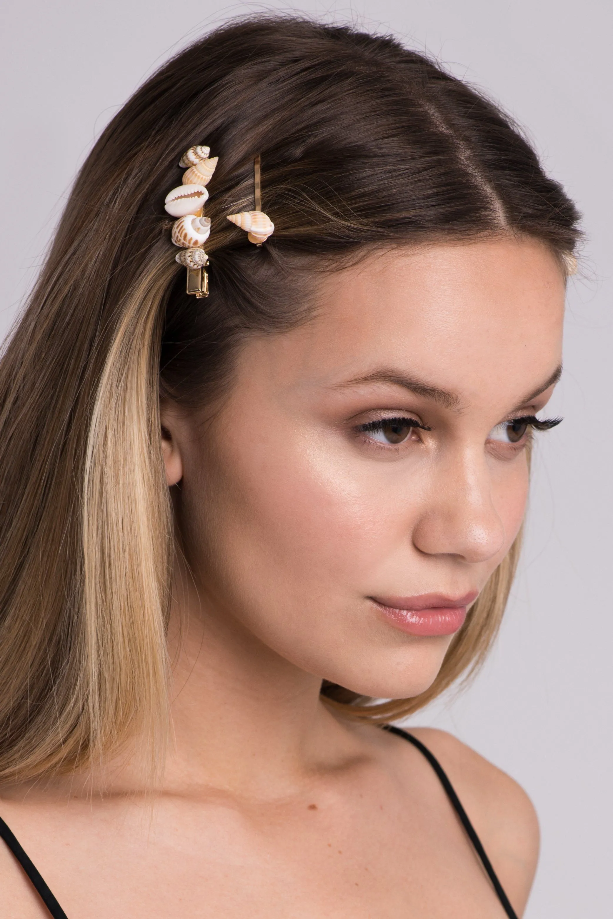 Seashell and Twin Starfish Bobby Pin 3PCS Set