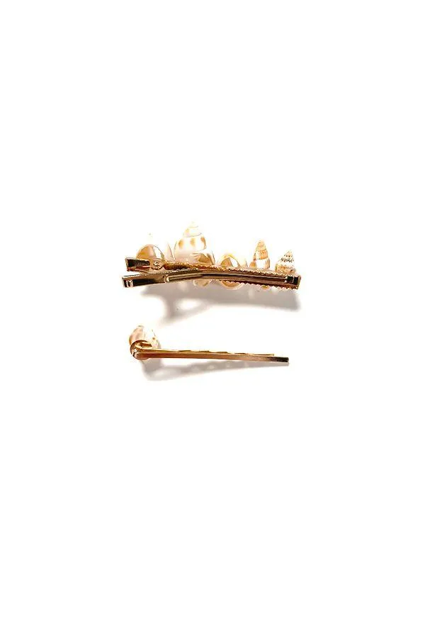 Seashell and Twin Starfish Bobby Pin 3PCS Set