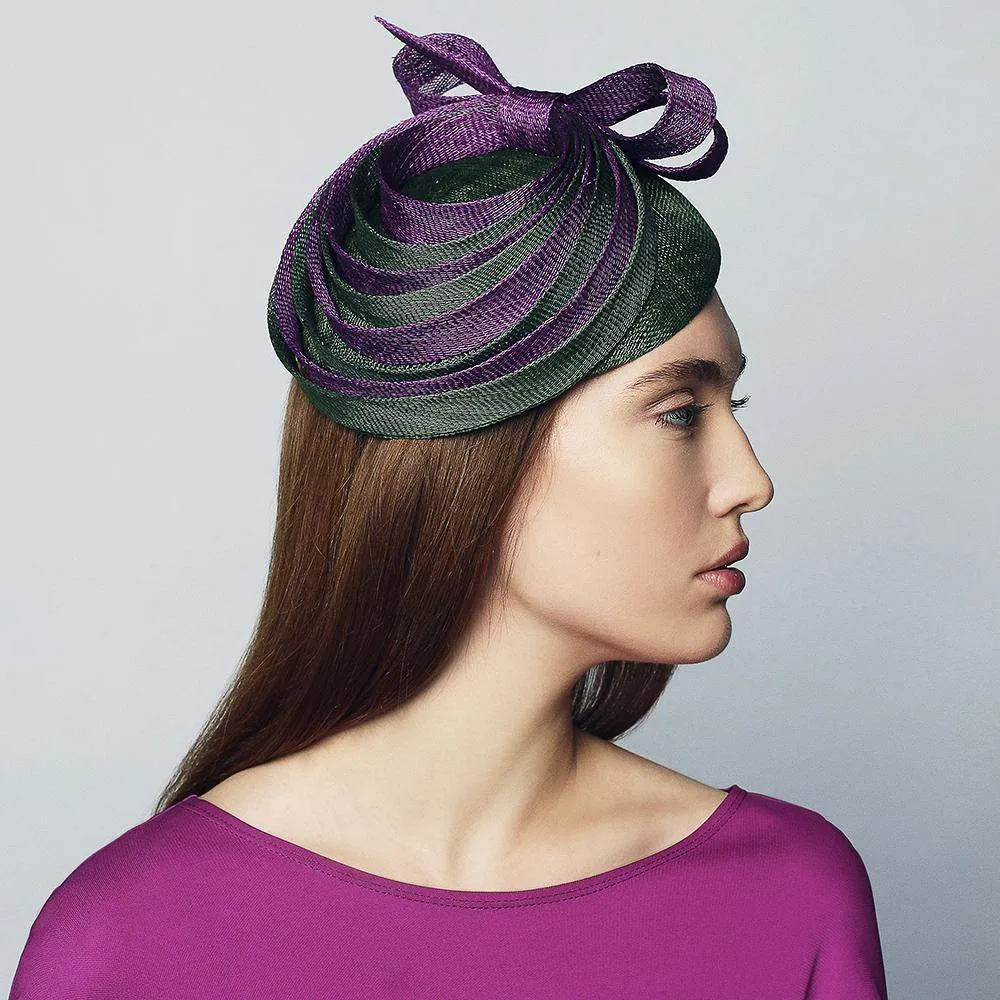Sinamay Fascinator Headband with Bow