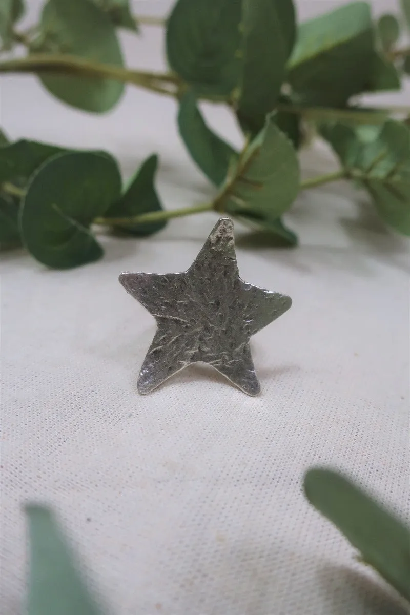 Star Light, Star Bright - Silver plated Brass Turkish Ring