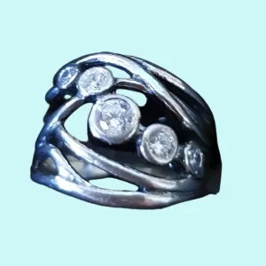 Sterling silver ring for woman zircons rings