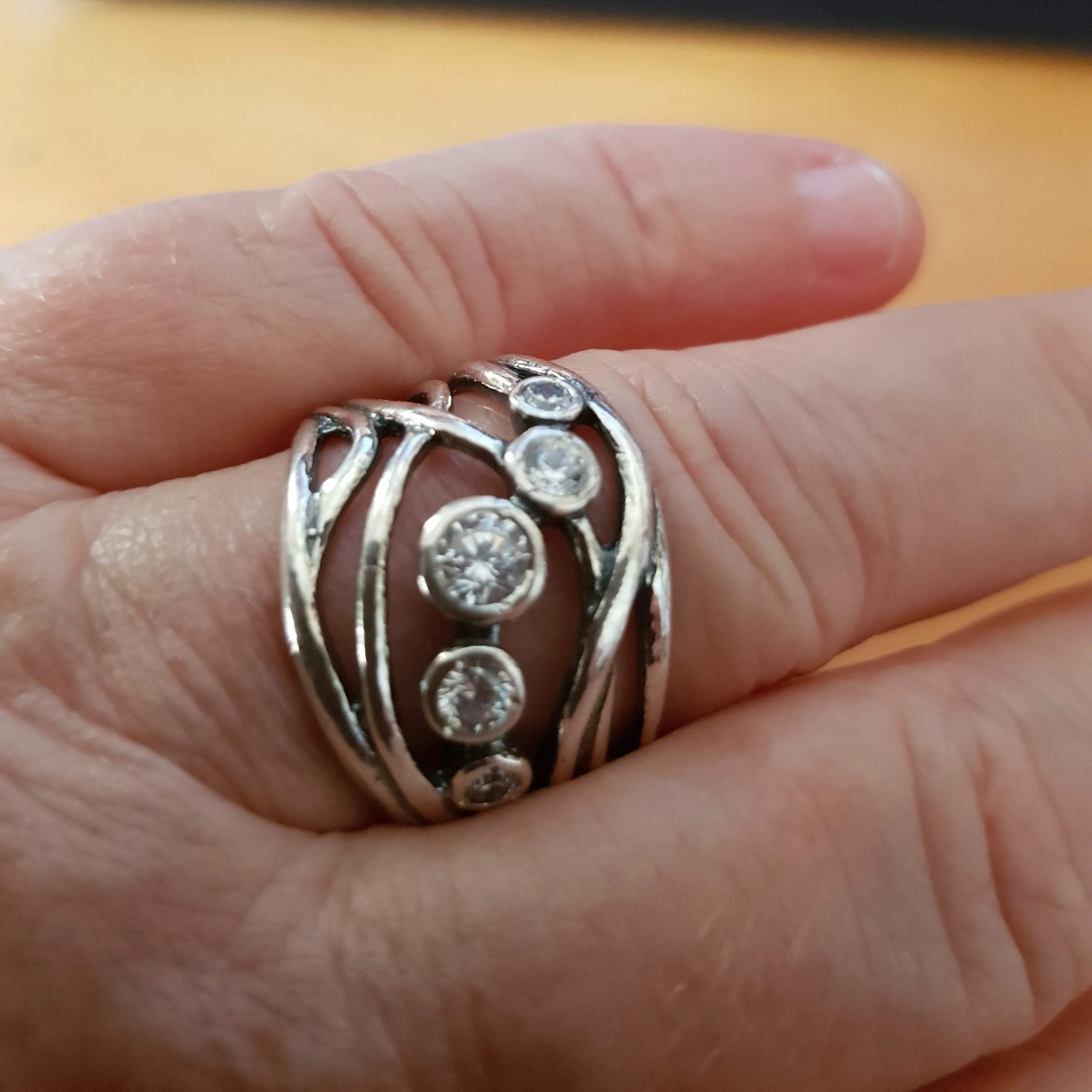 Sterling silver ring for woman zircons rings
