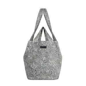 Tara Hidden Leopard Print Tote Bag In Cream