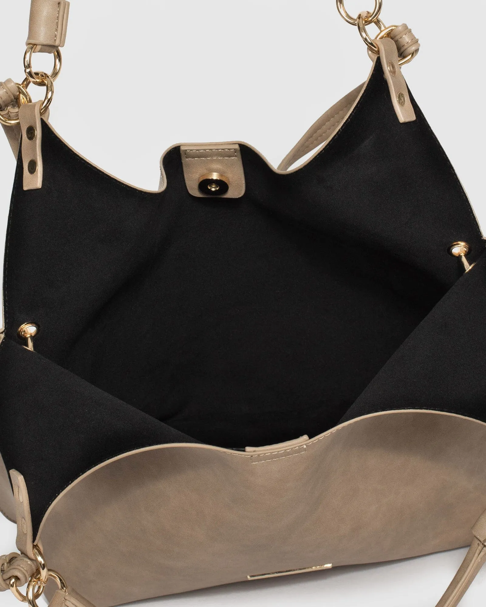 Taupe Camila Slouch Bag