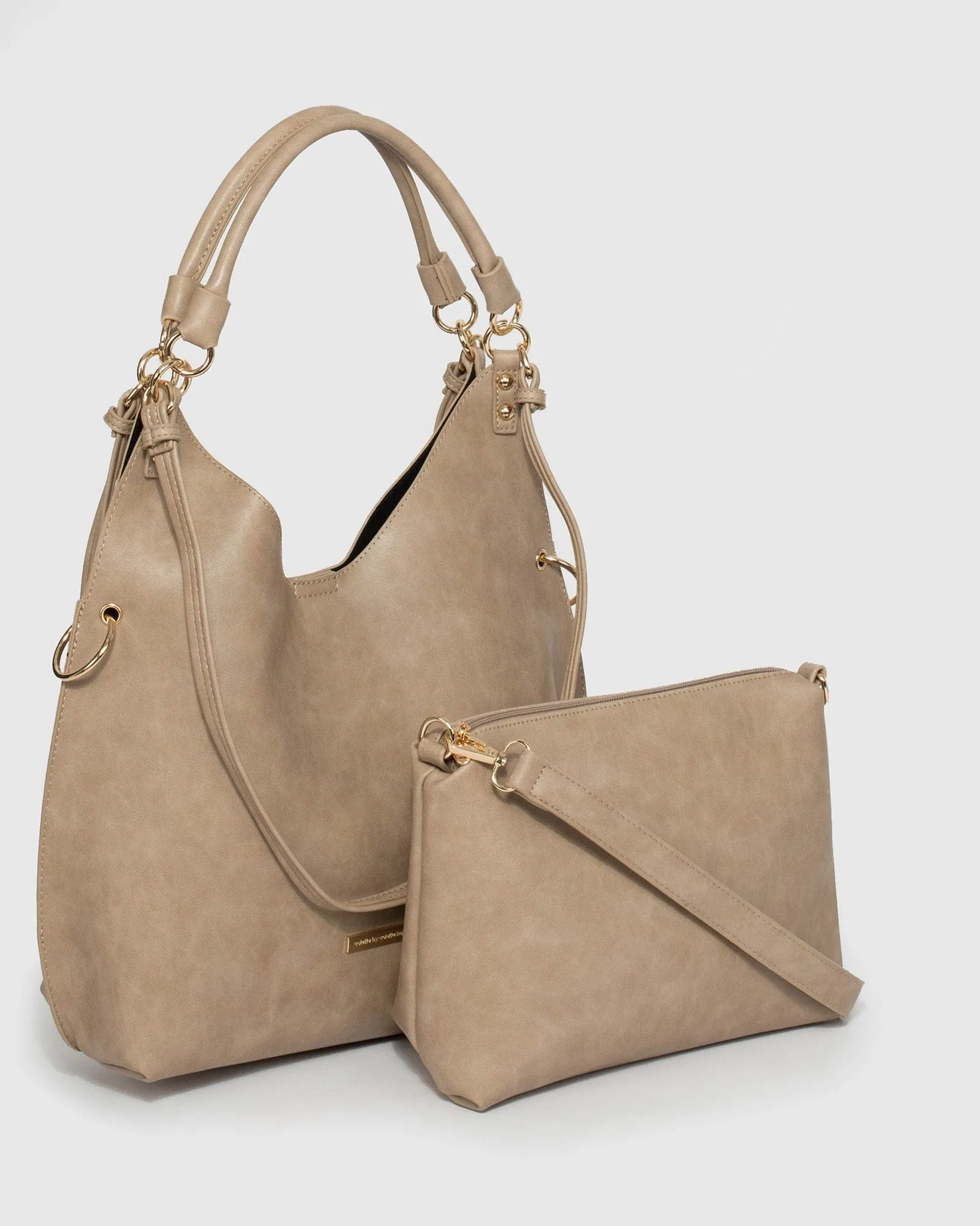 Taupe Camila Slouch Bag