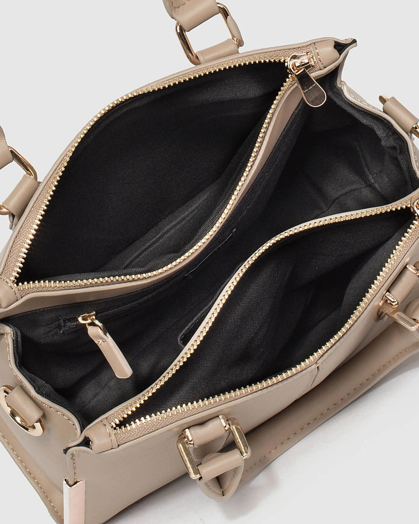 Taupe Stef Zip Mini Bag