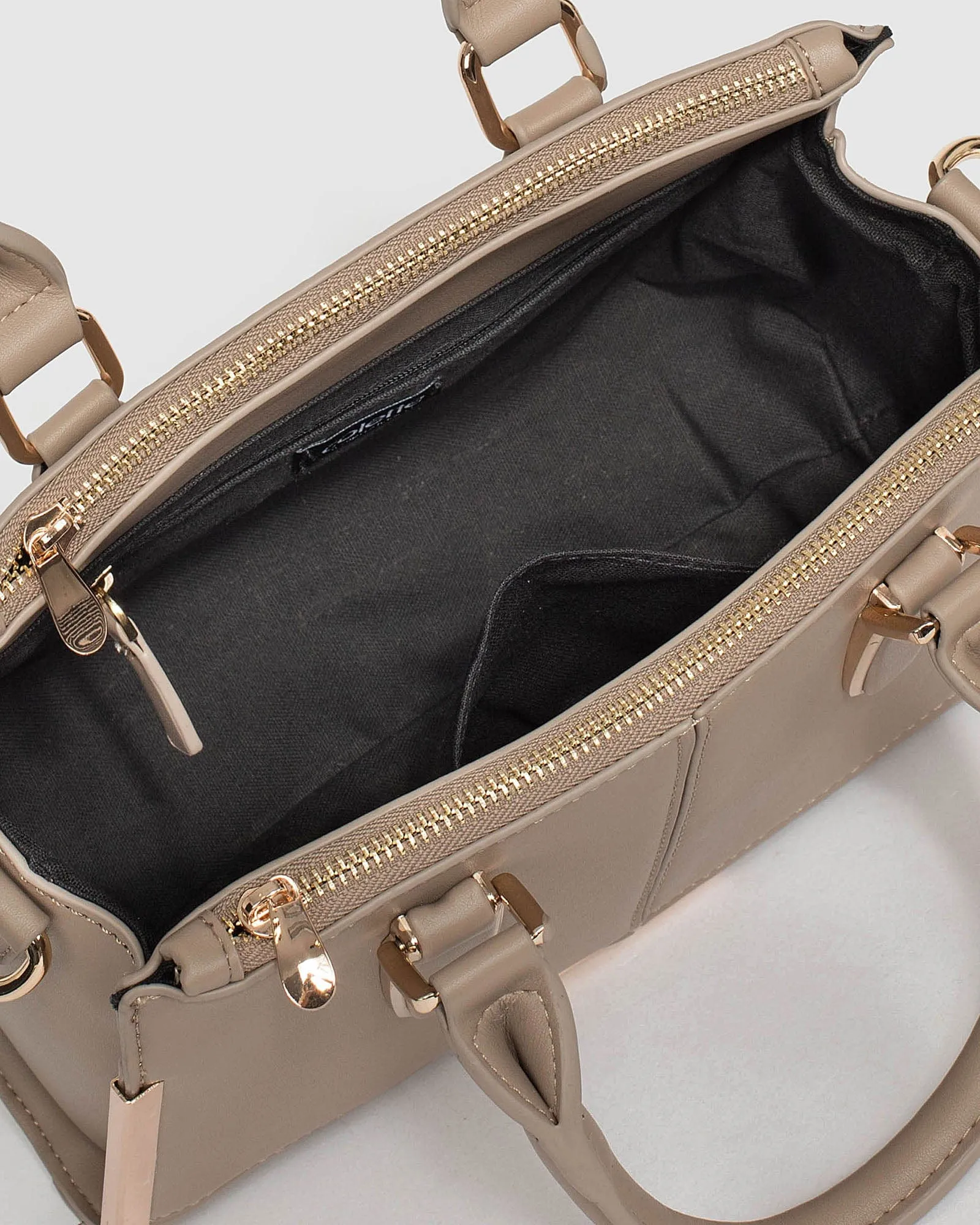 Taupe Stef Zip Mini Bag