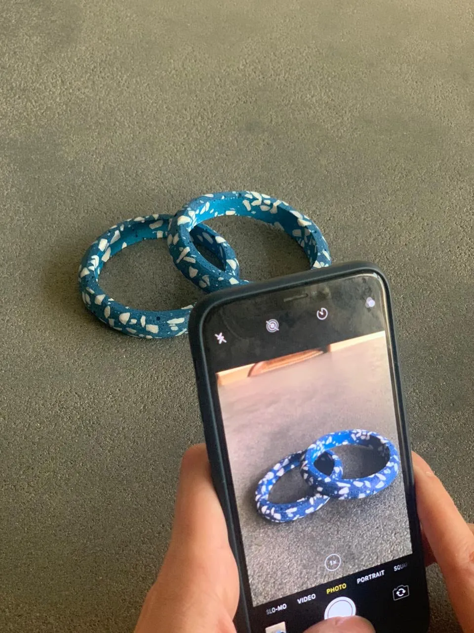 Terrazzo Blue Bracelets by Cluster