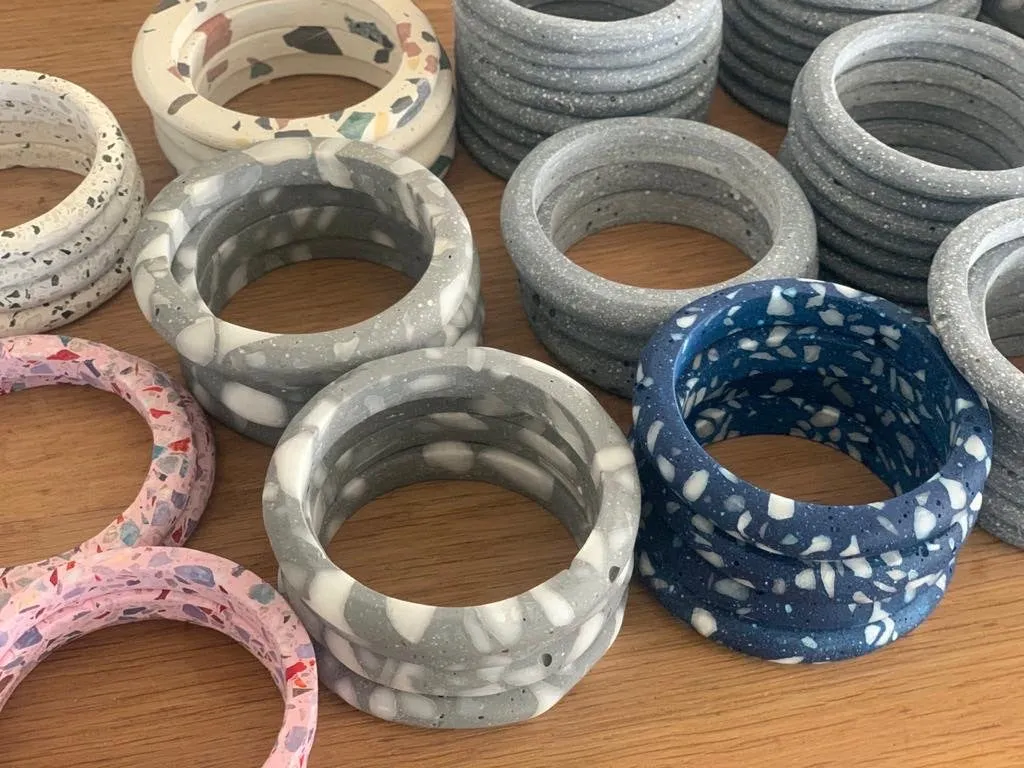 Terrazzo Blue Bracelets by Cluster