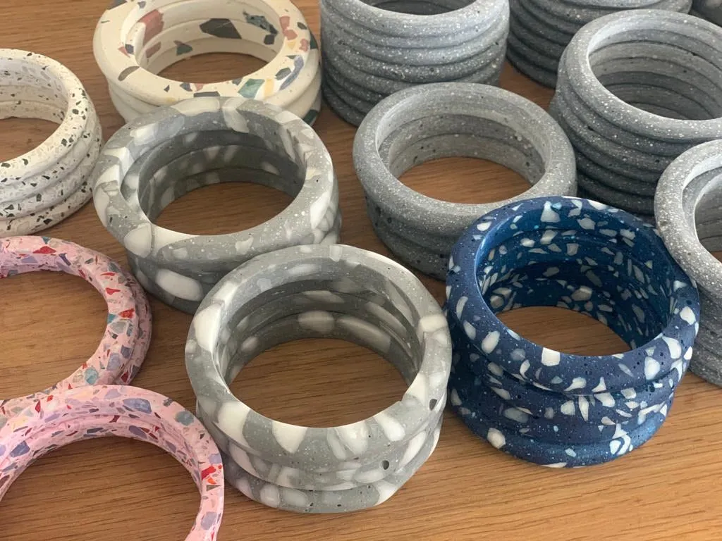 Terrazzo Grey Bracelets by Cluster