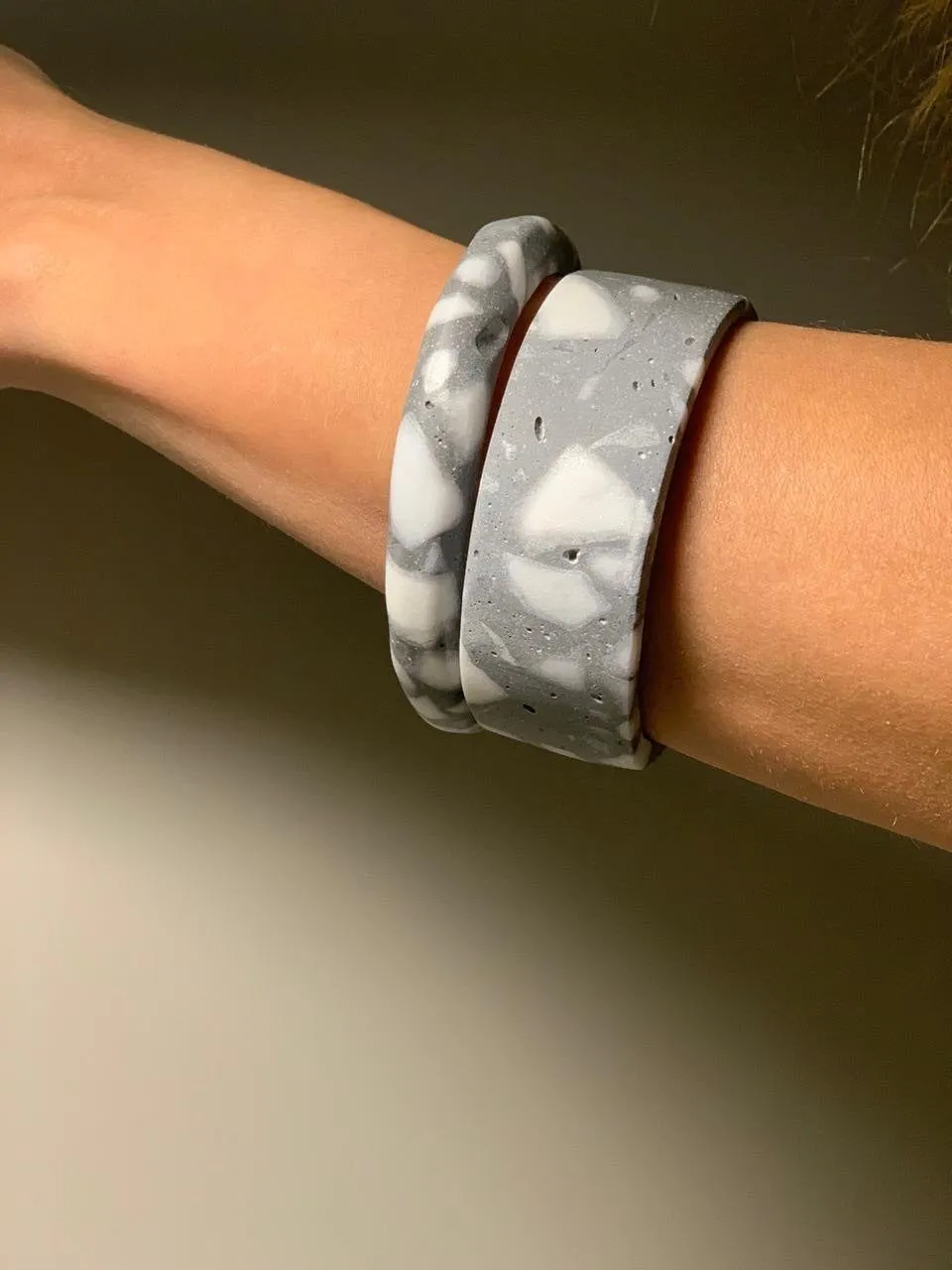 Terrazzo Grey Bracelets by Cluster