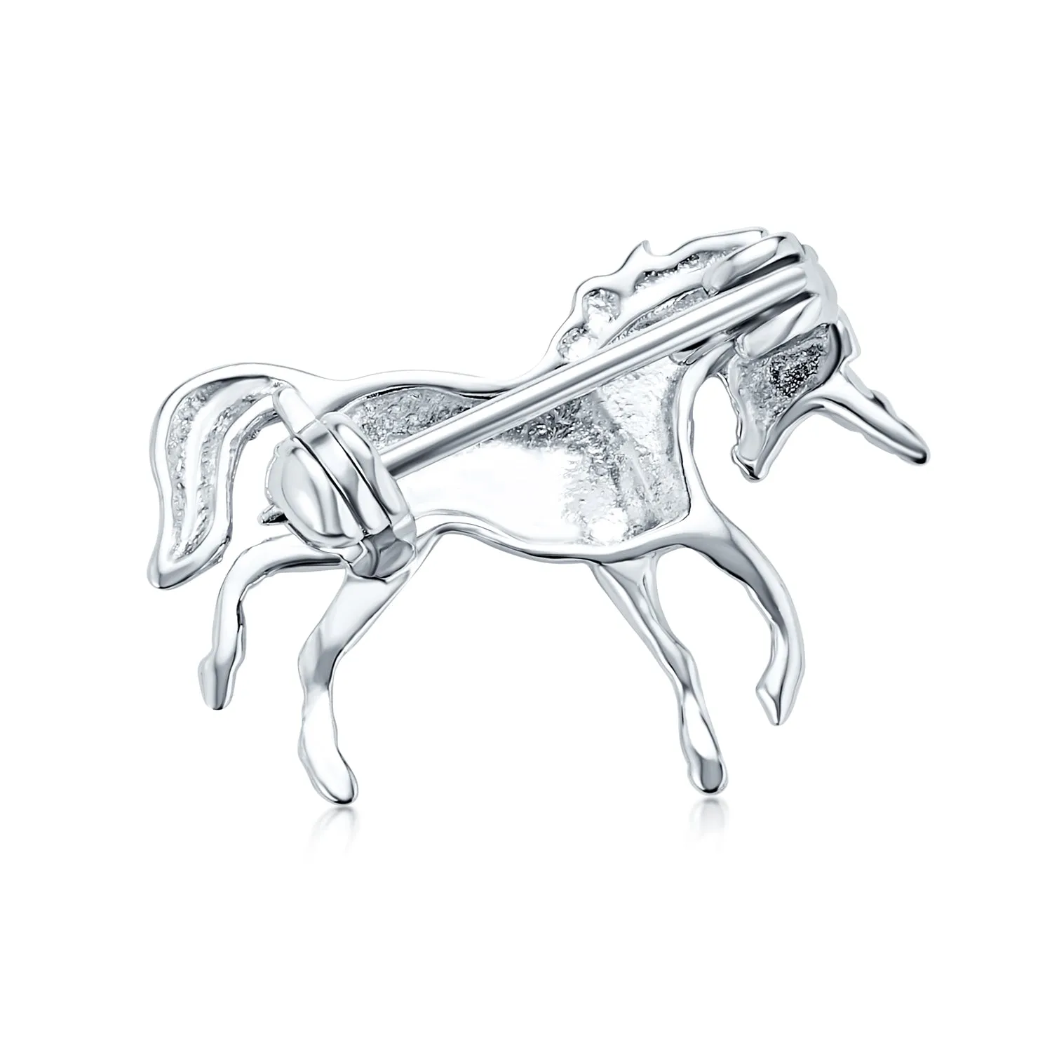 Unique Pegasus Flying Horse Brooche Pin - Magical Unicorn Sterling Silver