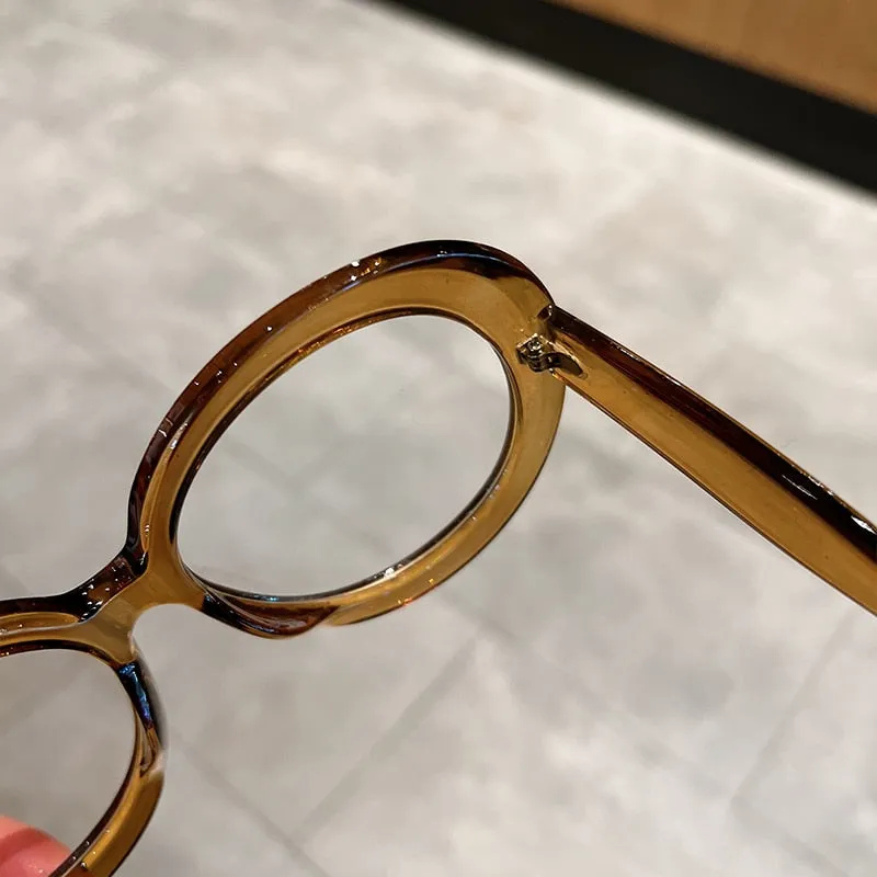 Unisex Trendy Vintage Oversized Gradient Goggle Round Sunglasses