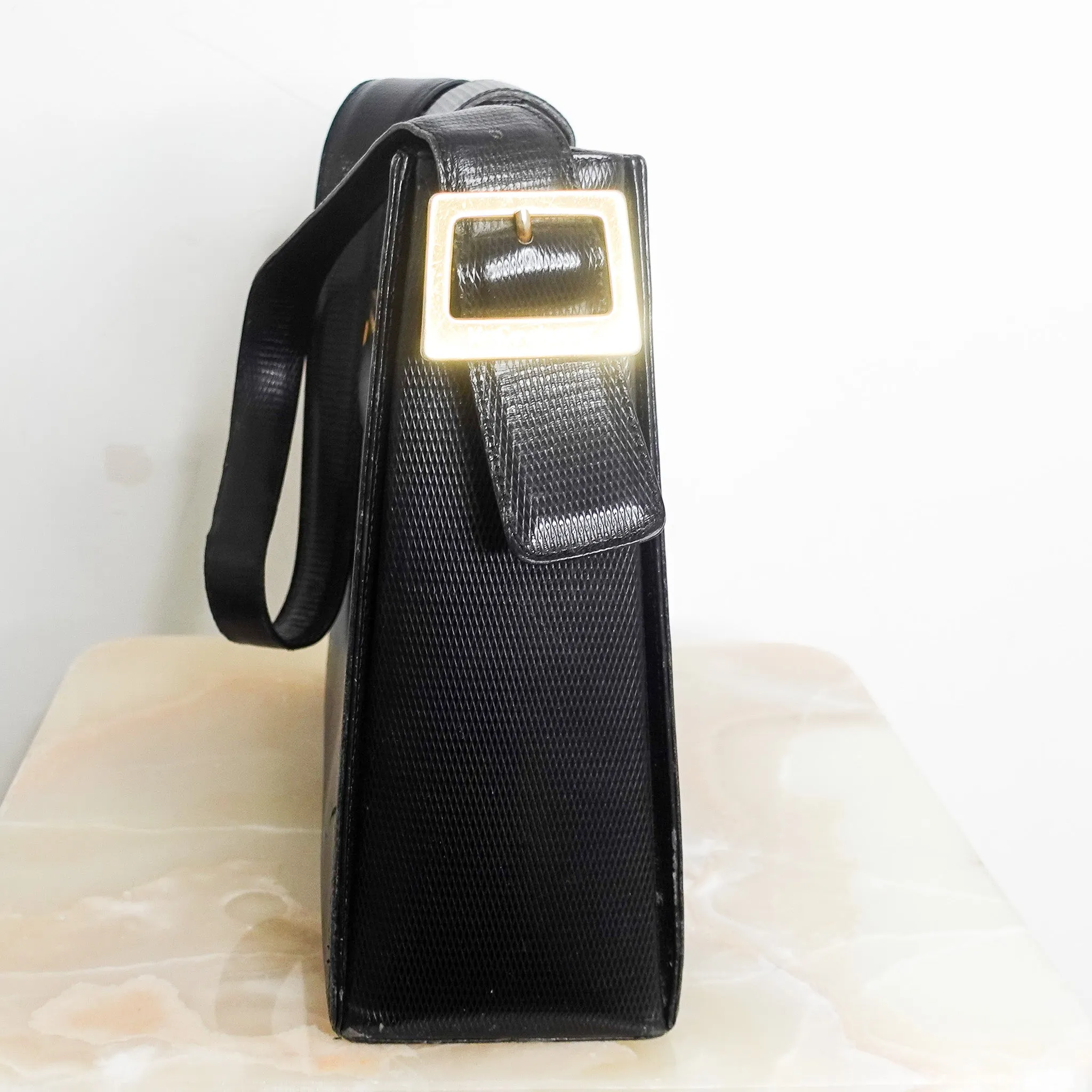 Vintage textured leather tote (final sale)