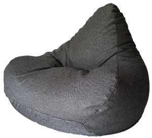 Warwick Woven Fiber Bean Bag in Grey